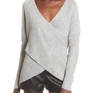 WRAP FRONT SWEATER